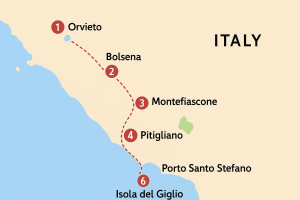 7-Day Walking & Discovery Journey: Orvieto to Isola del Giglio/October 2nd-7th, 2026